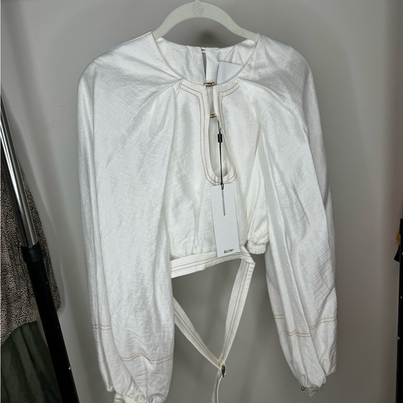 ACLER HARLOW TOP Ivory - Picture 6 of 7